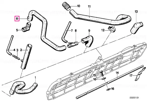 Cumpărături sigure Furtun aerisire - BMW