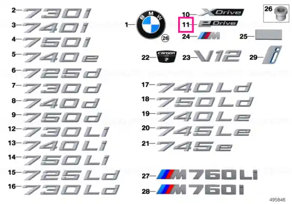 Chilipir Lettering, right E-DRIVE - BMW