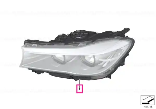 Headlight, LED, AHL, right - BMW Super ofertă