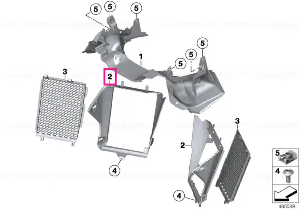 Reducere de preț Left air duct - BMW Motorrad