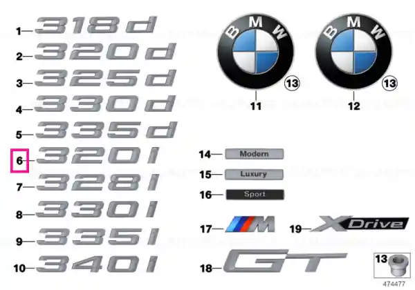 Lettering 320I - BMW Noutate