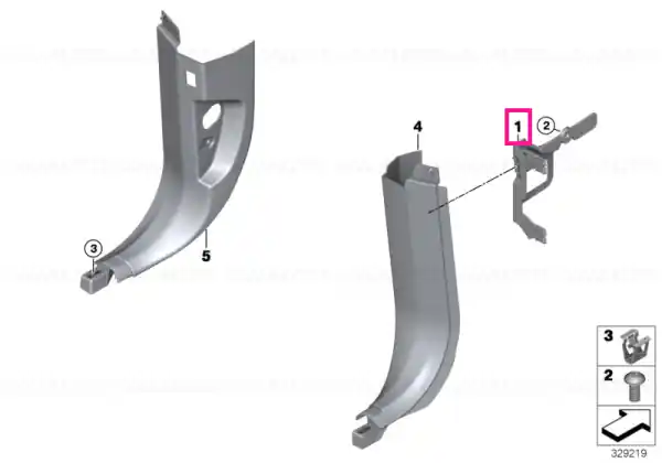 Adaptor right - BMW Nu rata