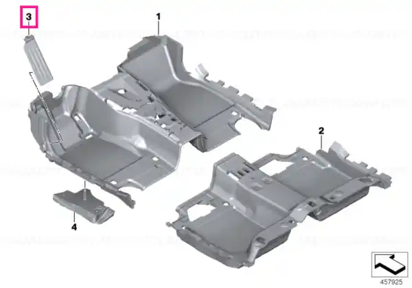M Footrest - BMW Plată sigură