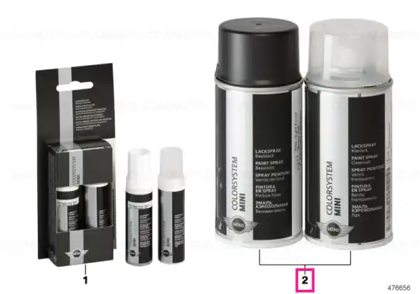 Reducere de preț Spray-paint set Bright Silver met. 2X150ML A54 - BMW