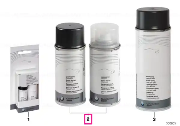 Spray-paint set Brilliant Line met. 2X150ML A57 - BMW Ofertă de sezon