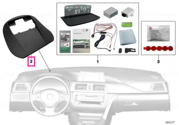 Cel mai bun preț Stand BMW Head-Up Screen FÜR BMW HUS LHD