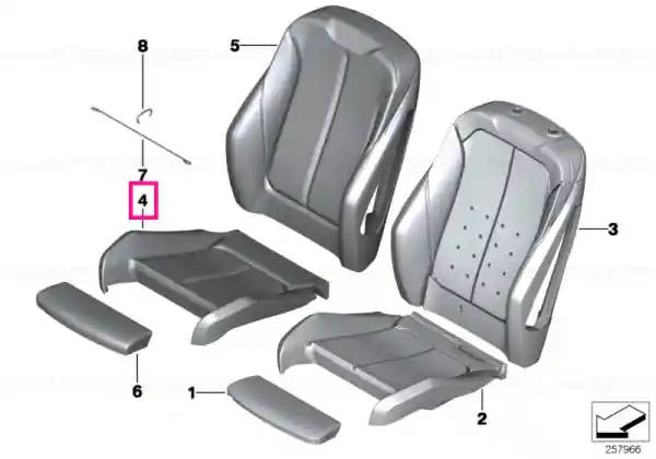 Husă scaun sport piele OYSTER - BMW Plată sigură