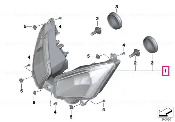 Headlight - BMW Motorrad Nu rata
