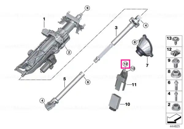 Premium Piuliță clip tablă metalică - BMW