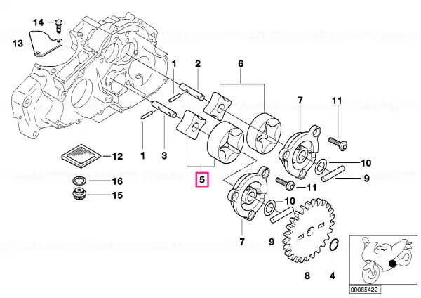 Comandă acum Set rotor, suction side - BMW Motorrad