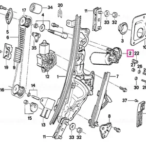 Actuator co-drivers side - BMW Retur ușor