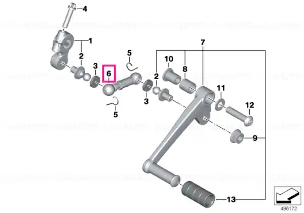 Selector rod L=46MM - BMW Motorrad Ofertă exclusivă