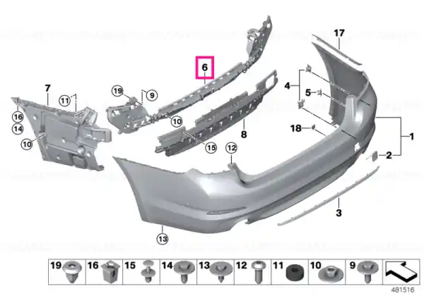 Cumpără acum Guide, centre rear - BMW