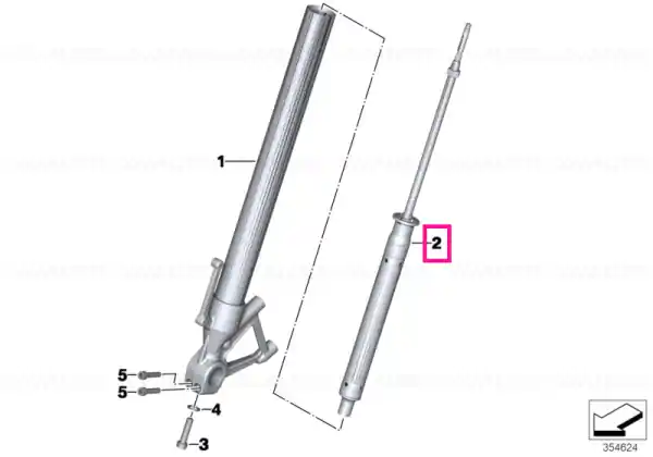 Damper unit, right - BMW Motorrad Bestseller